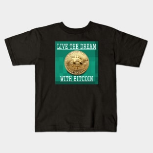 Bitcoin Gold Cryptocurrency Digital Assets Kids T-Shirt